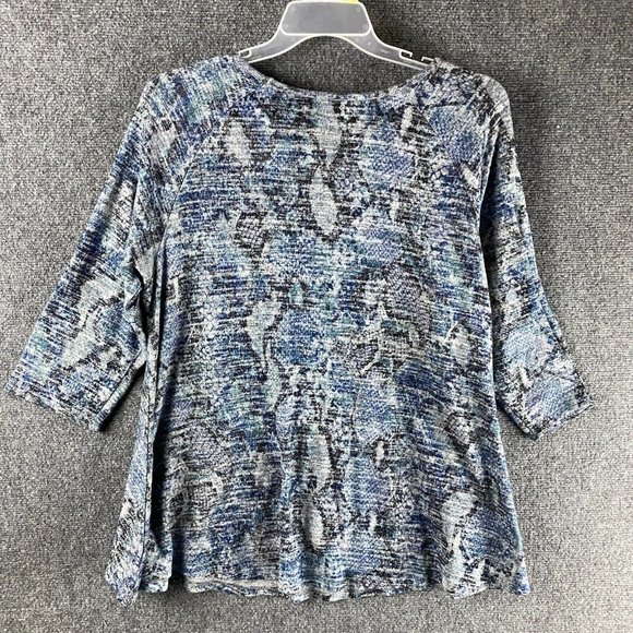 Chacha Vente Blouse 1X Women's 3/4 Sleeve Polyester Blend Adults - Picture 7 of 8